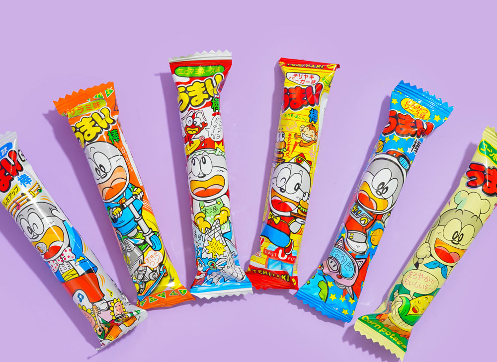 Japanese dagashi snacks